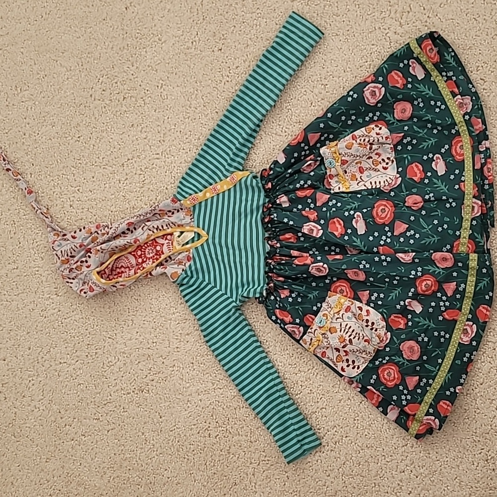 MATILDA JANE Once Upon A time Keepsake Chrissy Hooded Dress Size 4 EUC